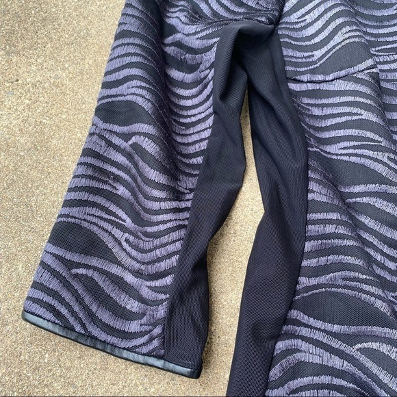 Reiss Tonal Embroidered Mesh Panel Dress - Picture 3 of 8